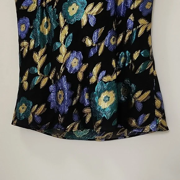 NWT Lovers and Friends Baby Doll Metallic Floral Rhode Cami Tank Top Size Medium - Picture 12 of 16